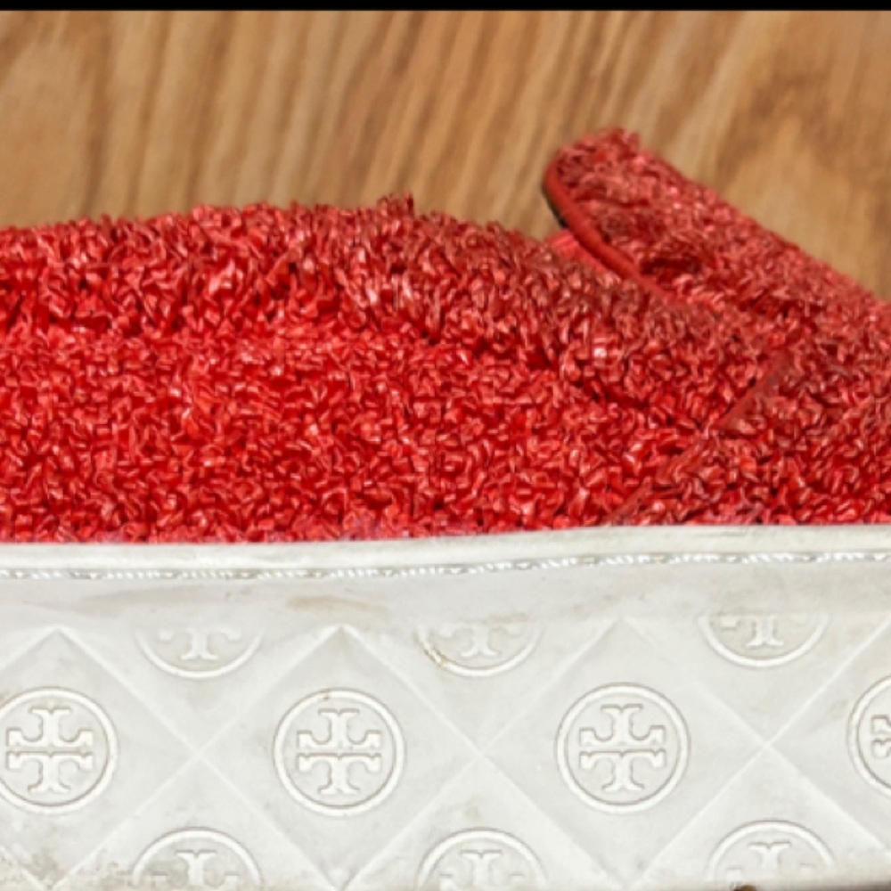 TORY BURCH LADYBUG SLIP-ON SNEAKER 🐞 SIZE 10 EUC PIPER RED - Picture 13 of 13